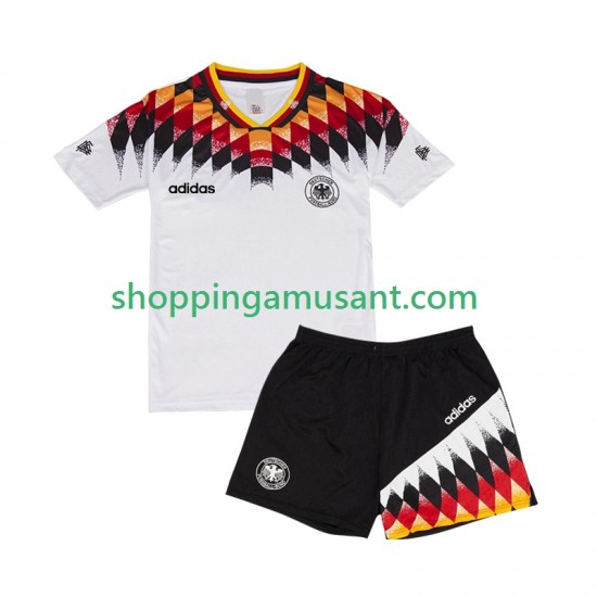 Maillot de Foot Allemagne Rétro Enfant Domicile 1994 Manche Courte