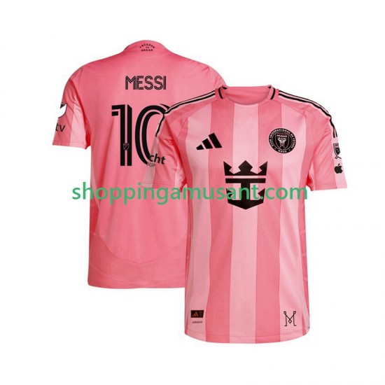 Maillot de Foot InterMiami Lionel Messi 10 Homme Domicile 2025 Manche Courte
