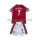 Maillot de Foot Manchester United Beckham 7 Rétro Enfant Domicile 1999 1998 Manche Courte
