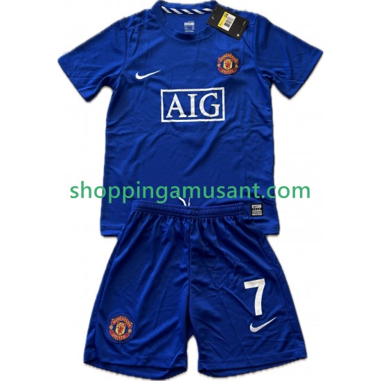 Maillot de Foot Manchester United Cristiano Ronaldo 7 2009 Rétro Enfant Neutre 2008 Manche Courte