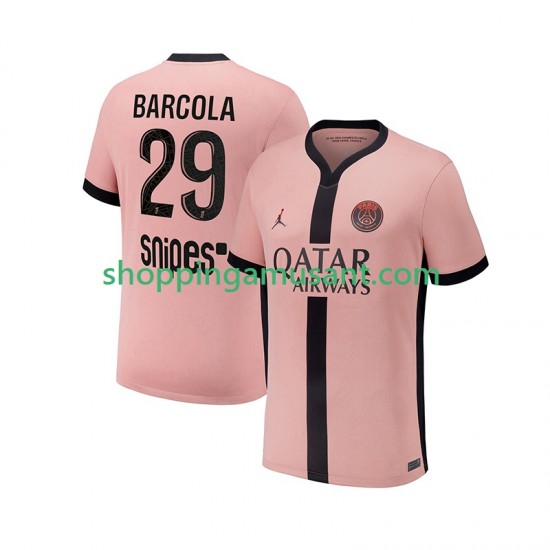 Maillot de Foot Paris Saint-Germain Bradley Barcola 29 Homme Neutre 2024-2025 Manche Courte