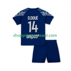 Maillot de Foot Paris Saint-Germain Desire Doue 14 Enfant 4ème 2024-2025 Manche Courte