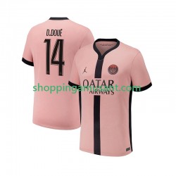 Maillot de Foot Paris Saint-Germain Desire Doue 14 Homme Neutre 2024-2025 Manche Courte