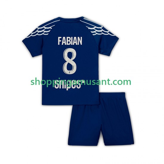 Maillot de Foot Paris Saint-Germain Fabian 8 Enfant 4ème 2024-2025 Manche Courte
