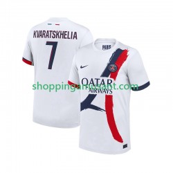 Maillot de Foot Paris Saint-Germain Khvicha Kvaratskhelia 7 Homme Extérieur 2024-2025 Manche Courte