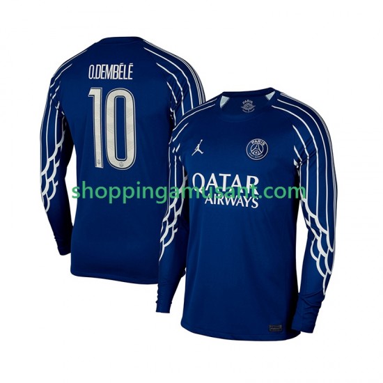 Maillot de Foot Paris Saint-Germain Ousmane Dembele 10 Homme 4ème 2024-2025 Manche Longue