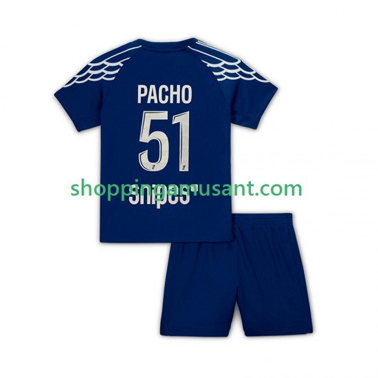 Maillot de Foot Paris Saint-Germain Pacho 51 Enfant 4ème 2024-2025 Manche Courte