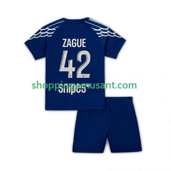 Maillot de Foot Paris Saint-Germain Zague 42 Enfant 4ème 2024-2025 Manche Courte