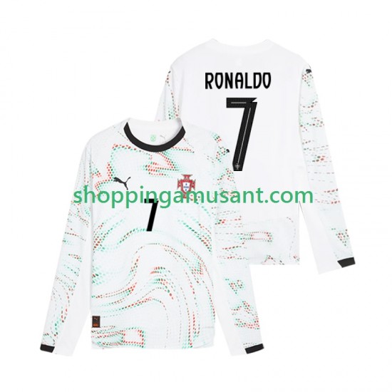 Maillot de Foot Portugal Cristiano Ronaldo 7 Homme Extérieur 2025 Manche Longue