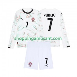 Maillot de Foot Portugal Cristiano Ronaldo 7 Enfant Extérieur 2025 Manche Longue