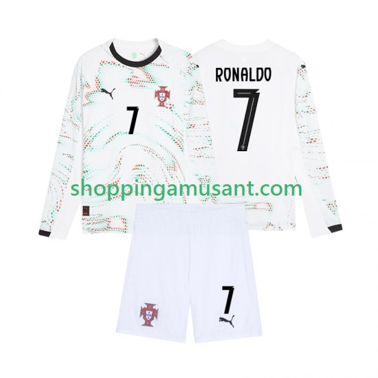 Maillot de Foot Portugal Cristiano Ronaldo 7 Enfant Extérieur 2025 Manche Longue