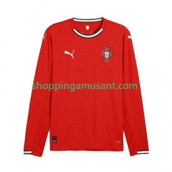 Maillot de Foot Portugal Homme Domicile 2025 Manche Longue