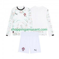 Maillot de Foot Portugal Enfant Extérieur 2025 Manche Longue