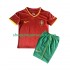 Maillot de Foot Portugal 2000 Rétro Enfant Domicile Manche Courte