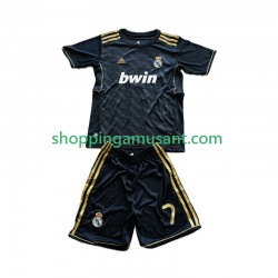 Maillot de Foot Real Madrid Cristiano Ronaldo 7 2012 Rétro Enfant Extérieur 2011 Manche Courte