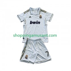 Maillot de Foot Real Madrid Cristiano Ronaldo 7 2012 Rétro Enfant Domicile 2011 Manche Courte