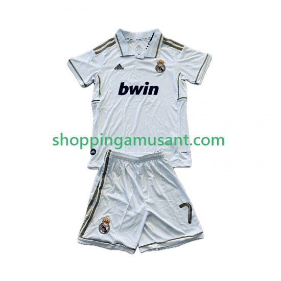 Maillot de Foot Real Madrid Cristiano Ronaldo 7 2012 Rétro Enfant Domicile 2011 Manche Courte