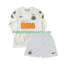 Maillot de Foot Santos FC 2012 Rétro Enfant Domicile 2011 Manche Longue