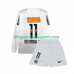 Maillot de Foot Santos FC Neymar JR 11 2012 Rétro Enfant Domicile 2011 Manche Longue