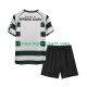 Maillot de Foot Sporting CP 2001 2003 Rétro Enfant Domicile Manche Courte