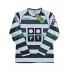 Maillot de Foot Sporting CP 2001 2003 Rétro Homme Domicile Manche Longue