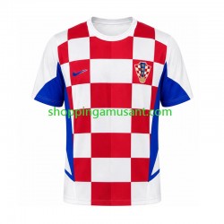 Maillot de Foot Croatie Rétro Homme Domicile 2002 Manche Courte