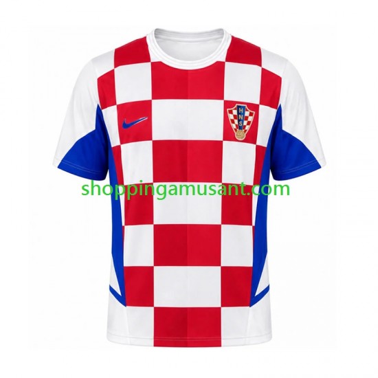 Maillot de Foot Croatie Rétro Homme Domicile 2002 Manche Courte