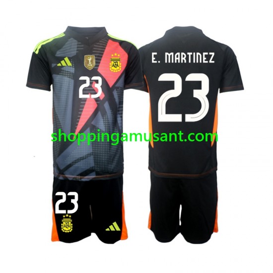 Maillot de Foot Argentine Emiliano Martinez 23 Gardien Enfant Domicile 2024 Manche Courte