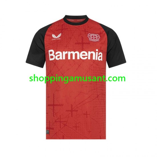Maillot de Foot Bayer 04 Leverkusen Homme Domicile 2024-2025 Manche Courte