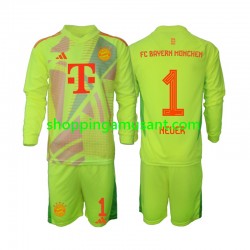 Maillot de Foot Bayern Munich Manuel Neuer 1 Gardien Enfant Domicile 2024-2025 Manche Longue