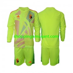 Maillot de Foot Belgique Gardien Enfant Extérieur Euro 2024 Manche Longue