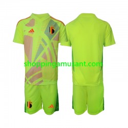 Maillot de Foot Belgique Gardien Enfant Extérieur Euro 2024 Manche Courte