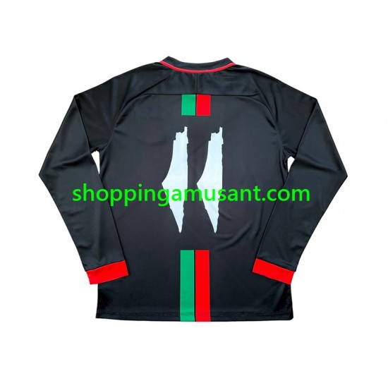 Maillot de Foot Club Deportivo Palestino Center Stripre Homme Domicile 2024-2025 Manche Longue