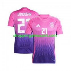 Maillot de Foot Allemagne Ilkay Gundogan 21 Homme Extérieur Euro 2024 Manche Courte