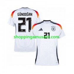 Maillot de Foot Allemagne Ilkay Gundogan 21 Homme Domicile Euro 2024 Manche Courte