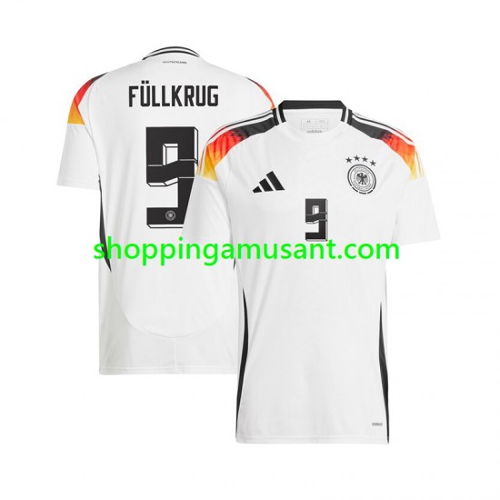 Maillot de Foot Allemagne Niclas Fullkrug 9 Homme Domicile Euro 2024 Manche Courte