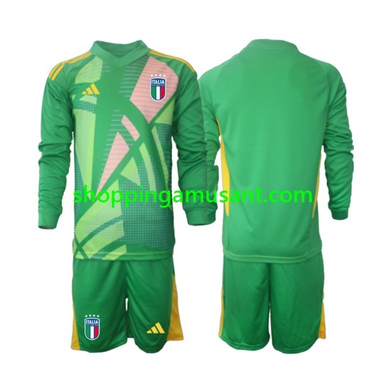 Maillot de Foot Italie Gardien Enfant Extérieur Euro 2024 Manche Longue