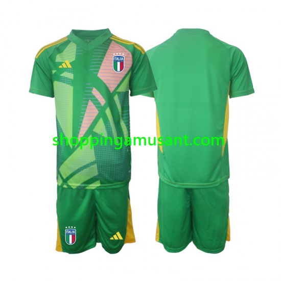 Maillot de Foot Italie Gardien Enfant Extérieur Euro 2024 Manche Courte