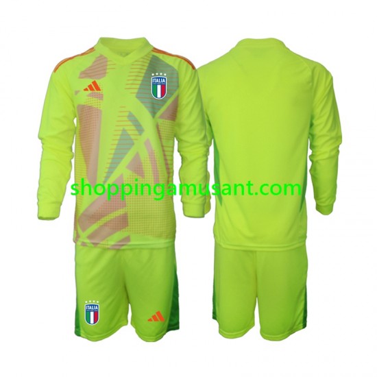 Maillot de Foot Italie Gardien Enfant Domicile Euro 2024 Manche Longue