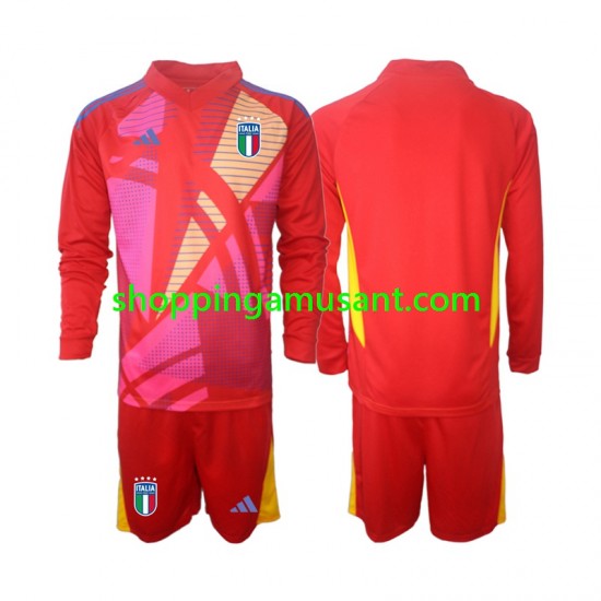 Maillot de Foot Italie Gardien Enfant Neutre Euro 2024 Manche Longue