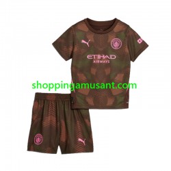 Maillot de Foot Manchester City Gardien Enfant Domicile 2024-2025 Manche Courte