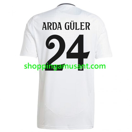 Maillot de Foot Real Madrid ARDA GULER 24 Homme Domicile 2024-2025 Manche Courte
