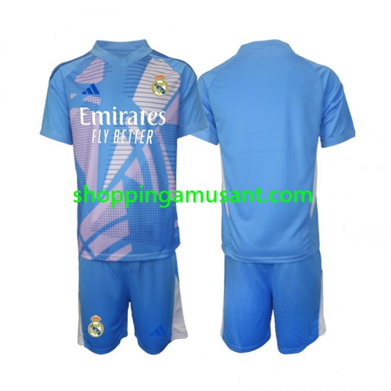 Maillot de Foot Real Madrid Gardien Enfant Domicile 2024-2025 Manche Courte