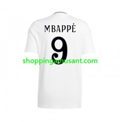 Maillot de Foot Real Madrid Kylian Mbappé 9 Homme Domicile 2024-2025 Manche Courte