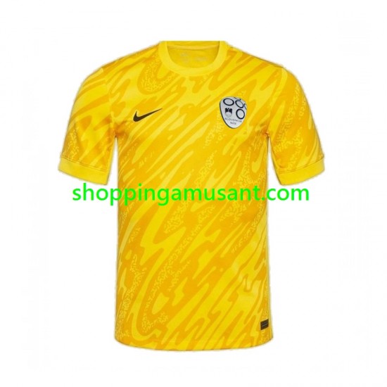 Maillot de Foot Slovénie Gardien Homme Domicile Euro 2024 Manche Courte