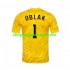 Maillot de Foot Slovénie Jan Oblak 1 Gardien Homme Domicile Euro 2024 Manche Courte