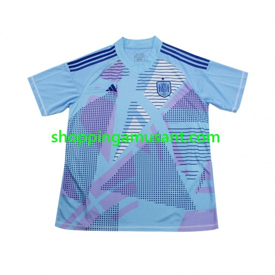 Maillot de Foot Espagne Gardien Homme Extérieur Euro 2024 Manche Courte