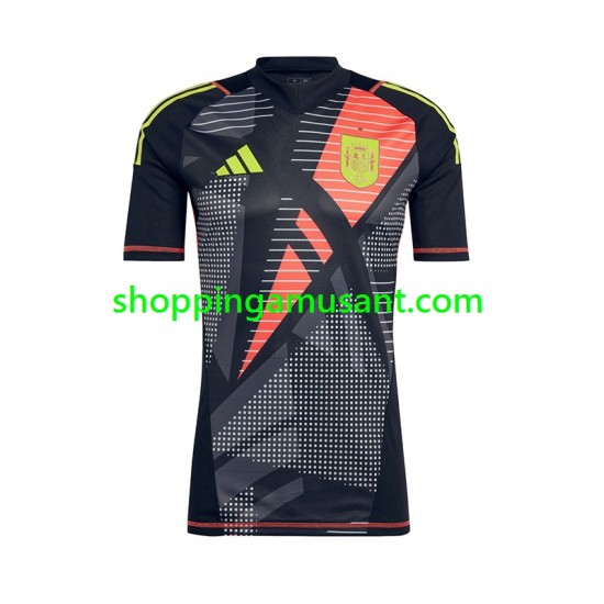 Maillot de Foot Espagne Gardien Homme Domicile Euro 2024 Manche Courte