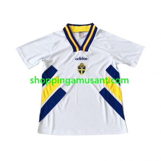 Maillot de Foot Suède Rétro Homme Extérieur 1994 Manche Courte