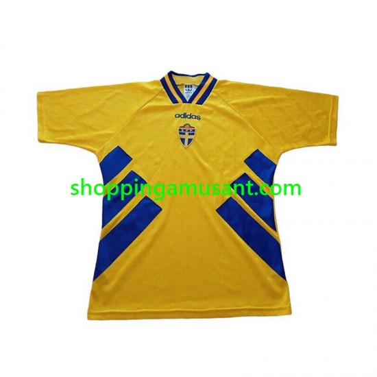 Maillot de Foot Suède Rétro Homme Domicile 1994 Manche Courte